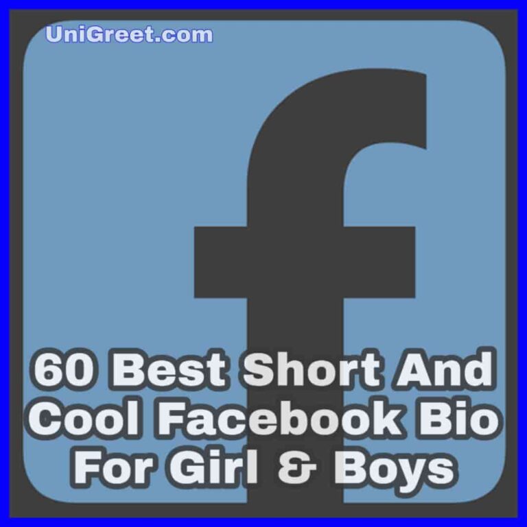 60 Best Facebook Bio Short And Cool Facebook Bio For Girl Boys