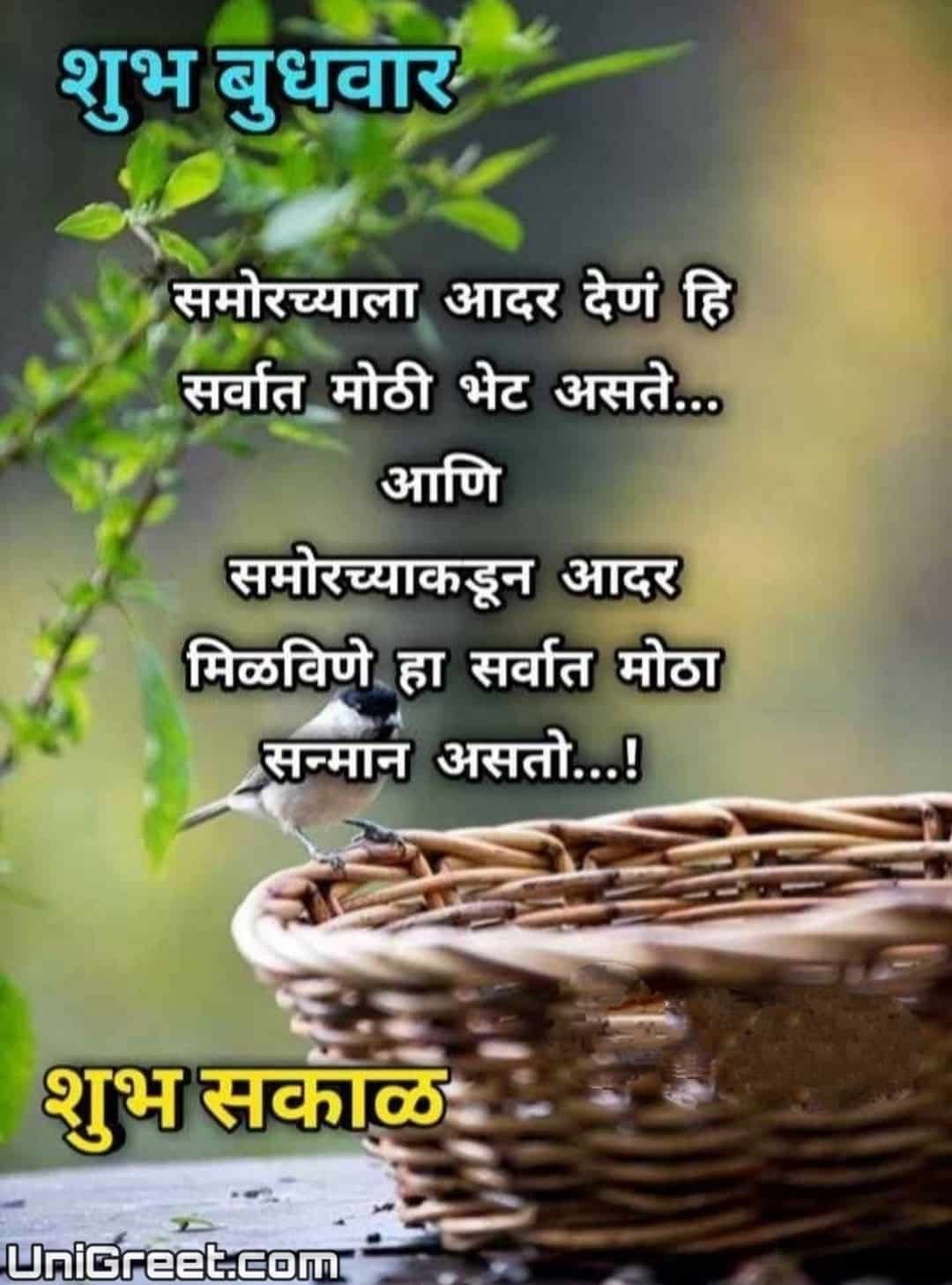 BEST Shubh Budhwar Images In Marathi Budhwar Good Morning Photo