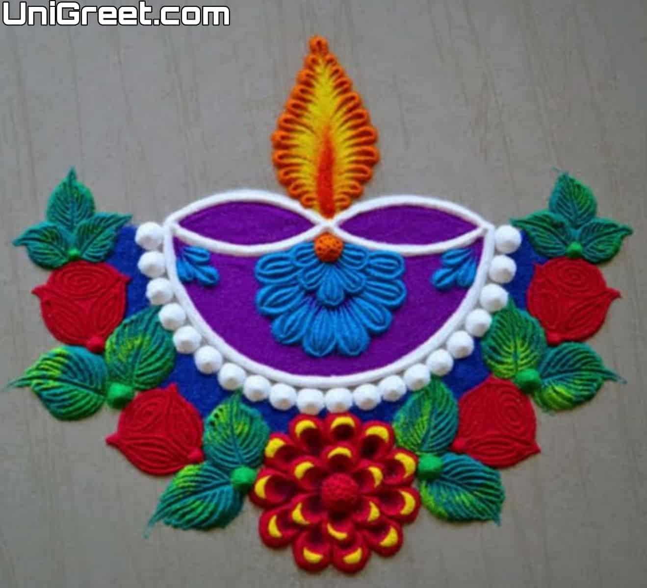 2023 Latest Happy Diwali Rangoli Images Photo Wallpapers Download