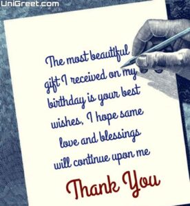 50 Thanks For Birthday Wishes Images | Thank You Messages For Birthday ...