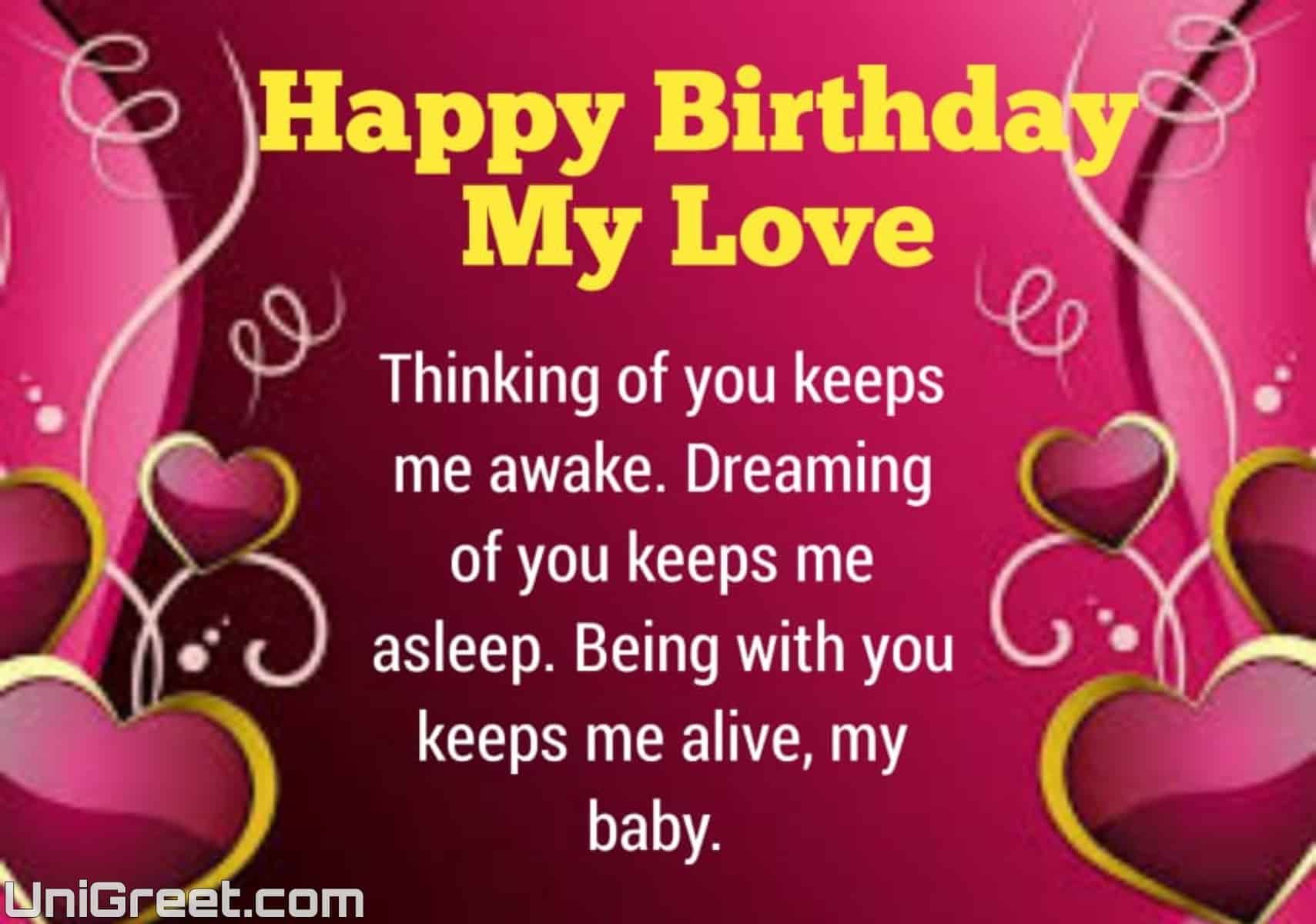 50 Romantic Happy Birthday Wishes Images For Him / Husband / Boyfriend