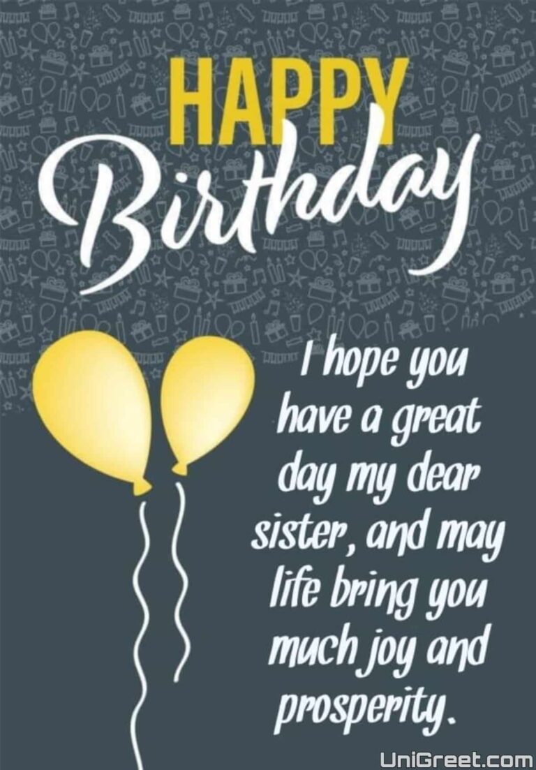 50 Best Happy Birthday Sister Images, Wishes, Quotes, Pics Status Photos