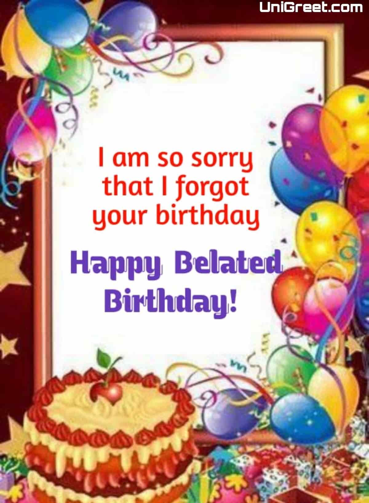 50 Best Belated Happy Birthday Wishes Images Free Download