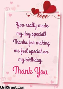 50 Thanks For Birthday Wishes Images | Thank You Messages For Birthday ...