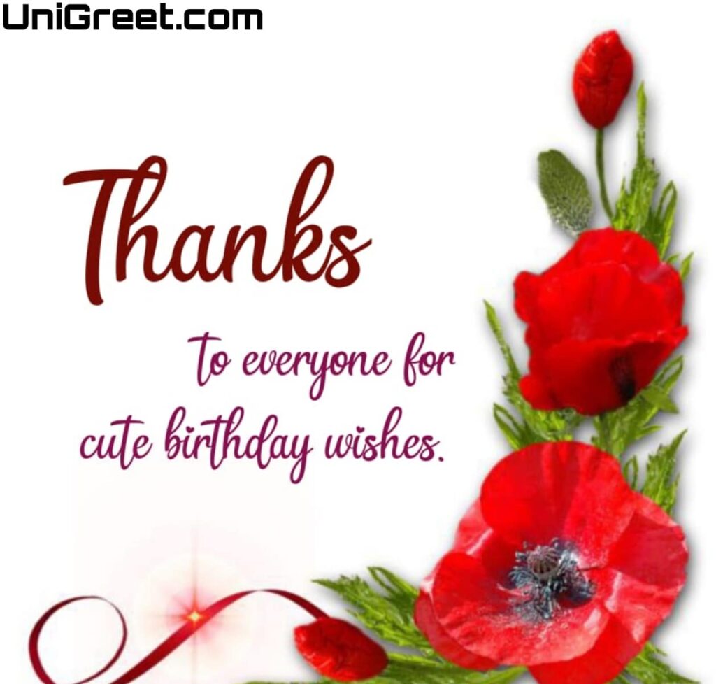 50 Best Thanks For Birthday Wishes Images | Thank You Messages For ...