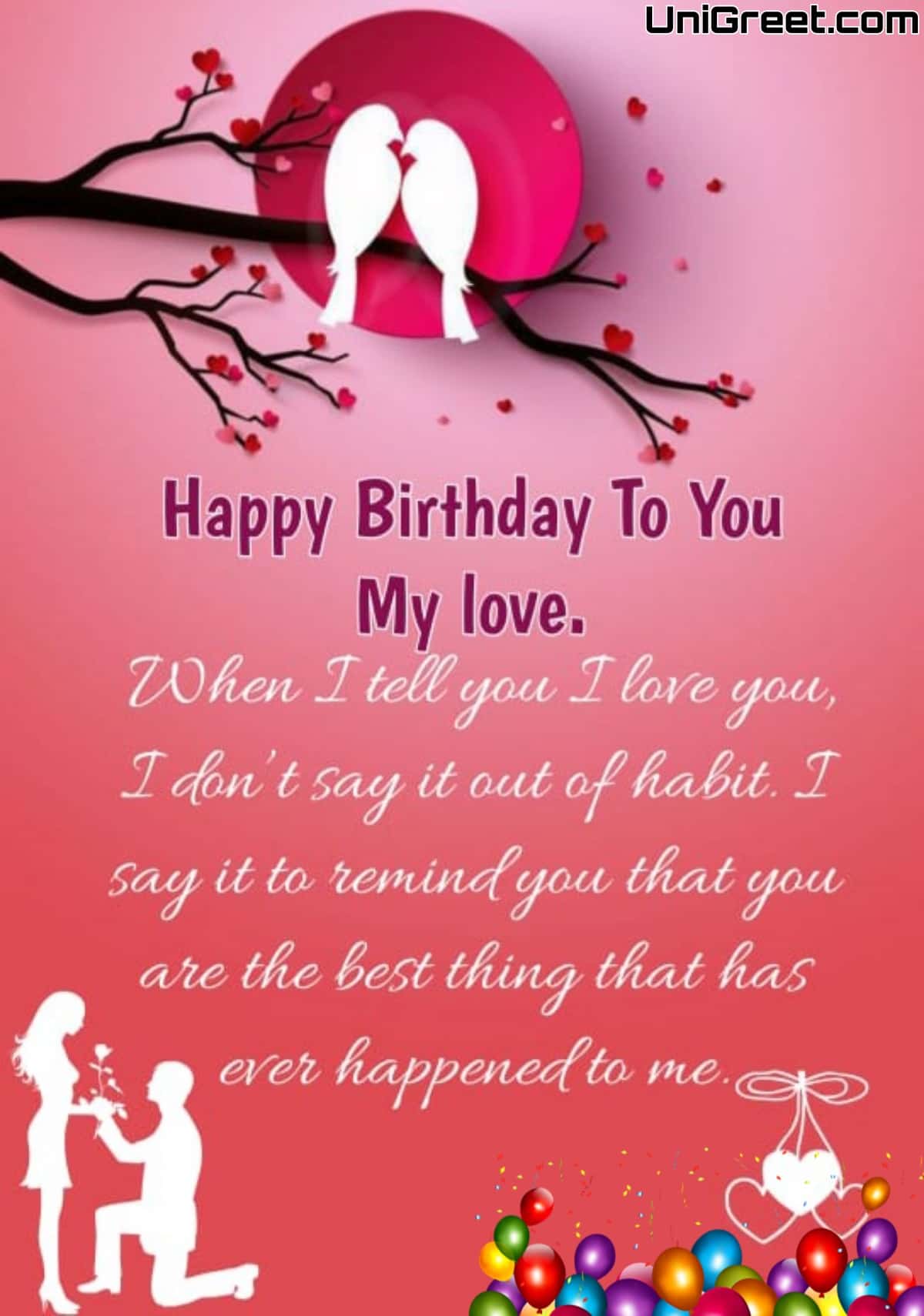 55 Romantic Happy Birthday Wishes Images For Her   Wife   Girlfriend