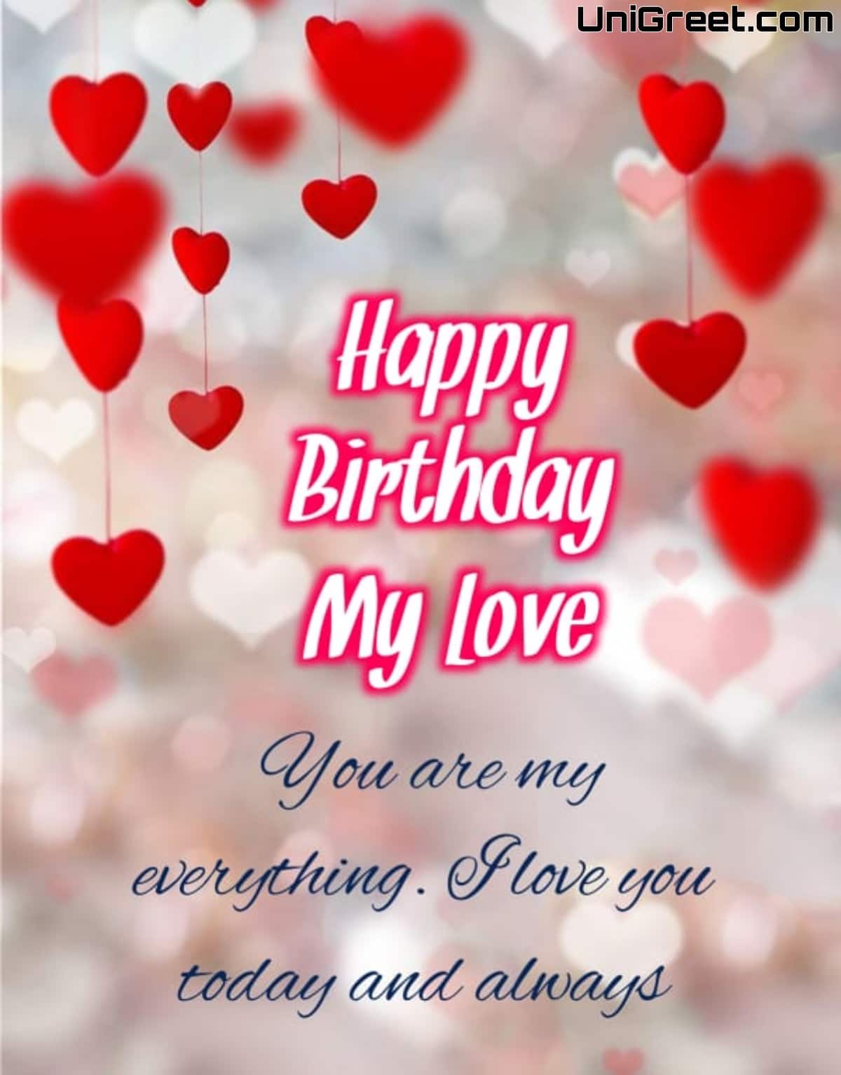 50 Romantic Happy Birthday Wishes Images For Him / Husband / Boyfriend