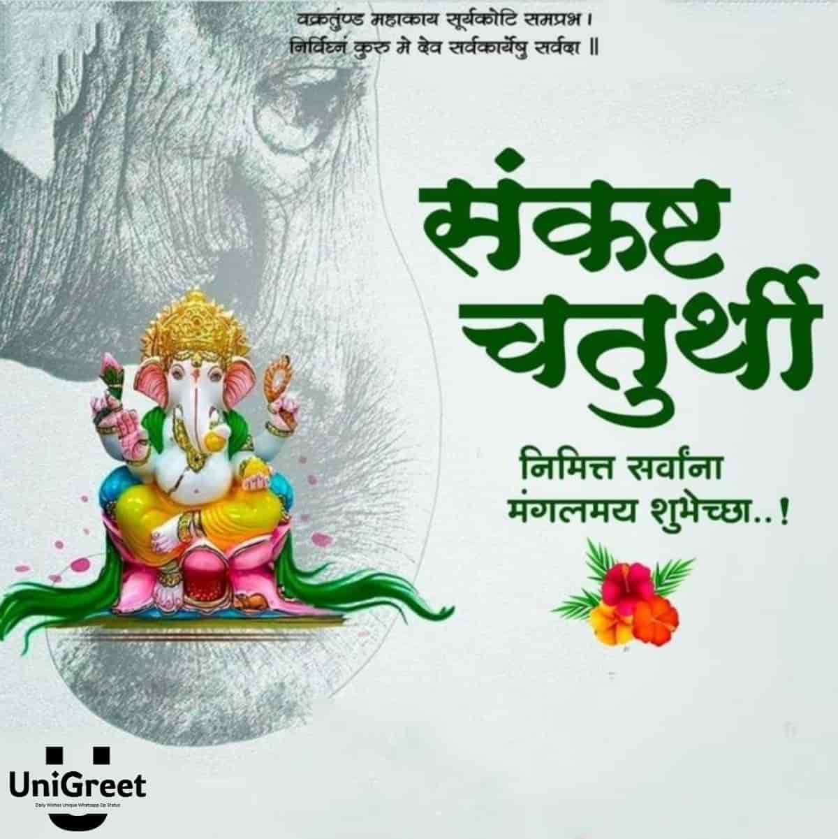 BEST Sankashti Chaturthi Special Status Quotes Wishes Images﻿ Banner ...