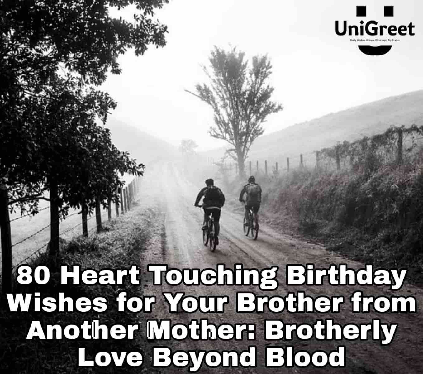 80 Heart Touching Birthday Wishes For Your Brother From Another Mother 